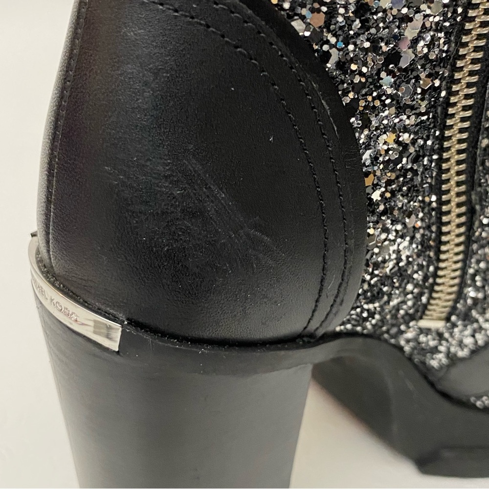 Michael Kors Ridley Lug- Sole Glitter Combat Boots Women’s Size 6M. - Picture 9 of 11